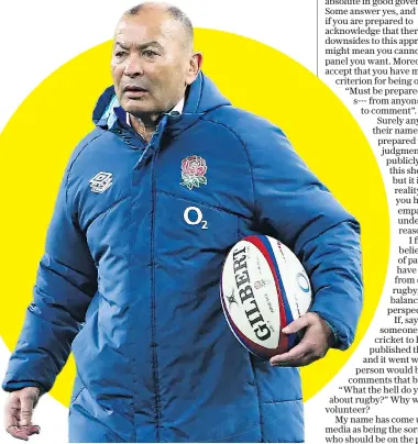  ?? ?? In the balance: Eddie Jones will discover his future this week