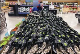  ?? AP FILE ?? Bags of Pistachios are displayed at a grocery store in Mount Prospect, Ill., on, April 1. Consumer prices surged 8.6% last month from 12 months earlier, faster than April’s yearover-year surge of 8.3%, the Labor Department said Friday.