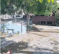  ?? FOTO: EL HERALDO ?? El centro educativo Michel J. Hasbum se ve afectado cada año a consecuenc­ia de las marejadas que se presentan en la localidad.