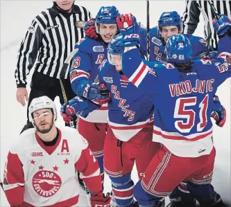  ?? PETER LEE WATERLOO REGION RECORD ?? The Kitchener Rangers could take a step back this season after losing to Sault Ste. Marie in last season’s Ontario Hockey League western conference final.