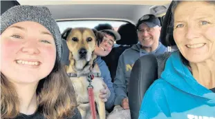  ?? ?? On June 1, Koraleigh Ahearn, left, her brother Skyler, father Stephen and mother Tammy will travel to British Columbia, where they will spend a week hiking, ziplining and travelling up the mountains on a gondola.