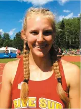  ?? PHOTO COURTOISIE, AUDREY CLÉMENT-ROBERT ?? Chloé Royce ne s’est pas contentée de remporter la médaille d’or en heptathlon, elle a aussi inscrit un record des Jeux du Québec, hier.