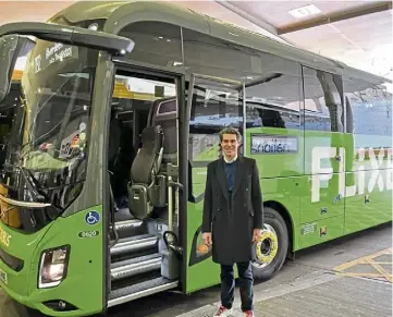 ?? ?? BUS STATION ROW: Andreas Schorling, managing director for FlixBus in the UK.