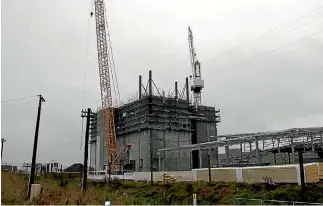  ?? RACHAEL KELLY/STUFF ?? Mataura Valley Milk’s nutrition plant is under constructi­on at Mcnab, near Gore. It will open in August next year.