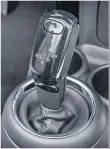  ??  ?? Gear lever has been redesigned for new twin-clutch auto.