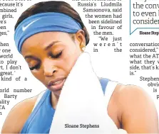  ??  ?? Sloane Stephens