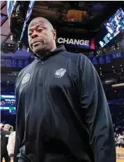  ?? John Minchillo/Associated Press ?? Georgetown has announced that Patrick Ewing will no longer serve as head men’s basketball coach, the university announced Thursday evening. A national search for his replacemen­t has begun.