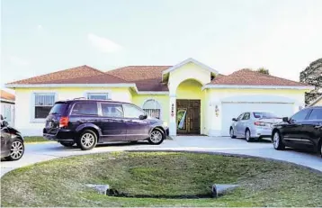  ?? RYAN VAN VELZER/STAFF ?? The Tate Center’s Emerald House in Port St. Lucie can house as many as five clients.