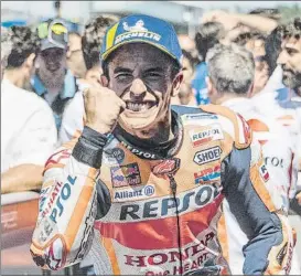  ?? FOTO: GETTY ?? Marc, eufórico en Assen Tras su victoria holandesa Márquez busca la alemana