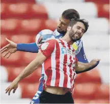  ??  ?? Sunderland’s Will Grigg in action against Rovers.