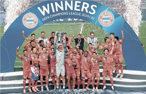  ?? /EFE. ?? La conquista de su sexta Copa de Europa o Liga de Campeones hace recordar que Bayern Múnich basa su éxito deportivo y económico en un estructura­do y disciplina­do esquema desde las fuerzs básicas hasta el primer equipo.