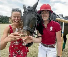  ?? PHOTO: DOUG FIELD/STUFF ?? Annabel Askin, left, and Sophie Pickard are looking forward to Picnic at the Polo in Winchester.