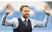  ??  ?? Auf Kurs: Teamchef Gareth Southgate führte England erstmals seit 1990 in ein WMHalbfina­le