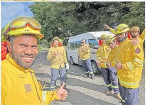  ?? Picture: SUPPLIED ?? Some of the Fijians employed in New Zealand’s thriving silvercult­ure industry under Mahi Rakau Forest Management during their training to acquire basic firefighti­ng skills in Rotorua, New Zealand.