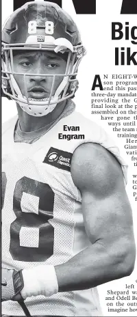  ??  ?? Evan Engram