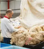  ?? ?? Left: The wool used in the mattresses is carefully and meticulous­ly graded by hand, sight and smell, with many elements going into this traditiona­l process