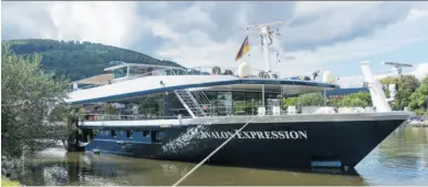  ?? AARON SAUNDERS ?? The Avalon Expression, seen here moored in Miltenberg, Germany, is part of Avalon Waterways’ fleet of Suite Ships. In addition to Avalon’s Active Discovery river cruises on the Danube, the line is debuting new Active Discovery voyages on the Rhine in...