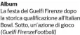  ?? (Guelfi FirenzeFoo­tball) ?? Album
La festa dei Guelfi Firenze dopo la storica qualificaz­ione all’Italian Bowl. Sotto, un’azione di gioco