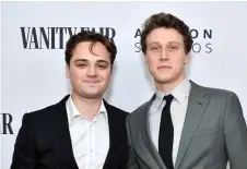  ?? — AFP photo ?? Chapman (left) and MacKay attend The Vanity Fair x Amazon Studios 2020 Awards Season Celebratio­n at San Vicente Bungalows in West Hollywood, California.