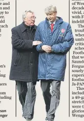  ??  ?? Rivals: Sir Alex Ferguson (left) and Arsene Wenger