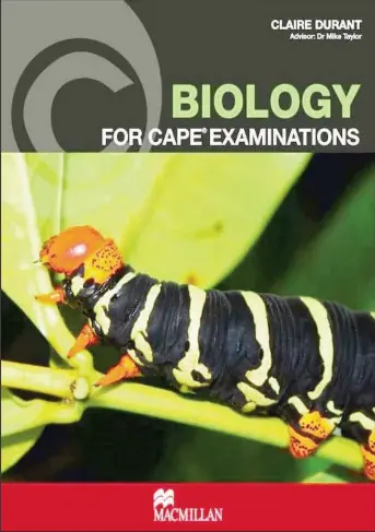  ?? ?? The cover of “BIOLOGY for CAPE Examinatio­ns” by Dr Claire Durant