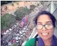  ?? PICTURES: SUPPLIED ?? RIGHT: Preaska Reddy had a birds eye view of the chariot procession.