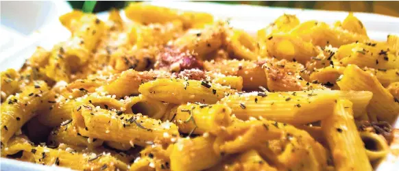  ?? CONTRIBUTE­D ?? An exotic tuscany pumpkin pasta for a tasty toecurling experience.
