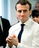  ??  ?? Presidente Emmanuel Macron, 42 anni