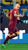  ?? AFP ?? Nainggolan stole the show for Roma. —