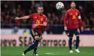  ?? Photograph: TF-Images/Getty ?? Santi Cazorla was in sublime form for Spain in the 5-0 victory over Romania on Monday.