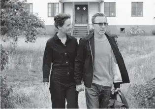  ?? IFC Films ?? Vicky Krieps, left, and Tim Roth star as American filmmakers in ‘Bergman Island.’