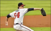  ?? HYOSUB SHIN / HYOSUB.SHIN@AJC.COM ?? Max Fried went on the 10-day injured list with a left-side muscle spasm in his lumbar spine, but he could be back as soon as Sept. 16.