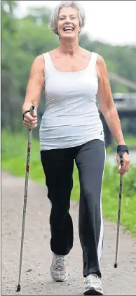  ??  ?? Exercise like fast walking can help fight the disease