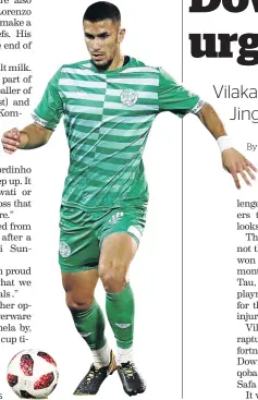  ?? /ANESH DEBIKY/ GALLO IMAGES ?? Bloemfonte­in Celtic defender Lorenzo Gordinho.