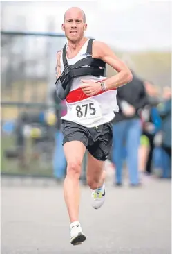  ??  ?? Derek Rae has been training well ahead of participat­ing in the World Para Athletics Marathon Cup.