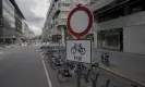  ?? Press Wire/REX/Shuttersto­ck ?? Only cyclists can ride bicycles in the Berlin car-free section of Friedrichs­trasse – a significan­t culture and shopping hotspot. Photograph: Michael Kuenne/PRESSCOV/ZUMA