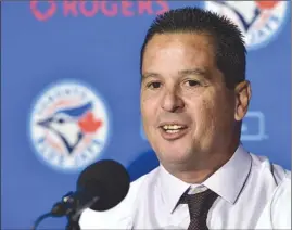  ?? The Canadian Press ?? New Toronto Blue Jays manager Charlie Montoyo speaks at a news conference in Toronto on Monday.