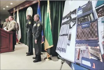  ?? Photograph­s by Irfan Khan Los Angeles Times ?? L.A. COUNTY Sheriff Jim McDonnell discusses an alleged scheme by a Whittier student who had AR-15 rif les and other weapons. The county’s school threat-response program has seen a surge in reports.