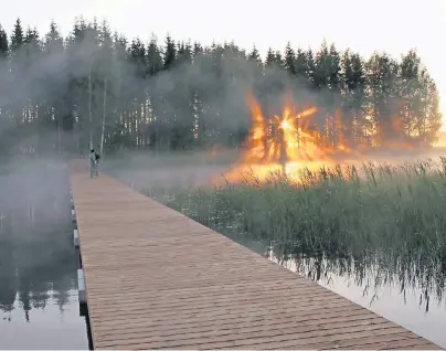  ?? FOTO: STEFANIE BISPING ?? Im Sommer zieht es Finnlands Städter hinaus in die Natur – so wie hier nach Vilppula in Westfinnla­nd.