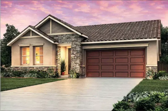  ?? ?? The Caledonia is a 1,969-square-foot plan with four bedrooms and two to three bathrooms. You can find this beautiful Caledonia with a casita option at The Villas, our newest community in Los Banos.