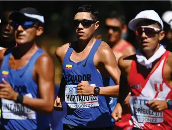  ?? /GETTY IMAGES. ?? David Hurtado consiguió la marca que necesitaba para asegurar su boleto.