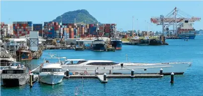  ??  ?? New Zealand’s biggest port at Tauranga surged on higher exports and a slowdown at Ports of Auckland.