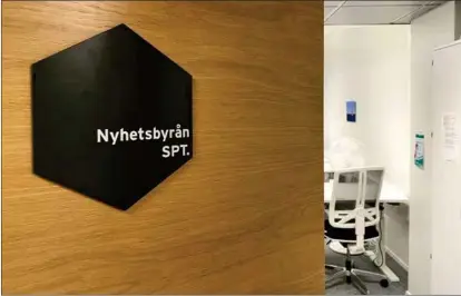  ?? ?? ETT PAR MÅNADER KVAR. Bolaget Svensk Presstjäns­t Ab som driver Nyhetsbyrå­n SPT kommer att avslutas den 31 december i år.