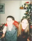  ??  ?? Spano and his sister, Melissa Castiglia, on Christmas Eve around 2001.