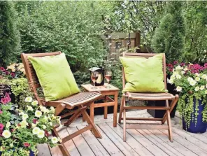  ?? GETTY IMAGES PHOTOS ?? Unleash your creativity to turn your patio or balcony into a stylish and inviting retreat where you can relax and unwind.