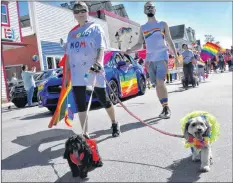  ?? TINA COMEAU ?? Lots of people and groups took part in the parade, there were even some fourlegged participan­ts.