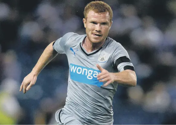  ?? (Photo by Paul Thomas/Getty Images) ?? Adam Campbell in action during a pre-season friendly between Sheffield Wednesday and Newcastle United at Hillsborou­gh in July 2014