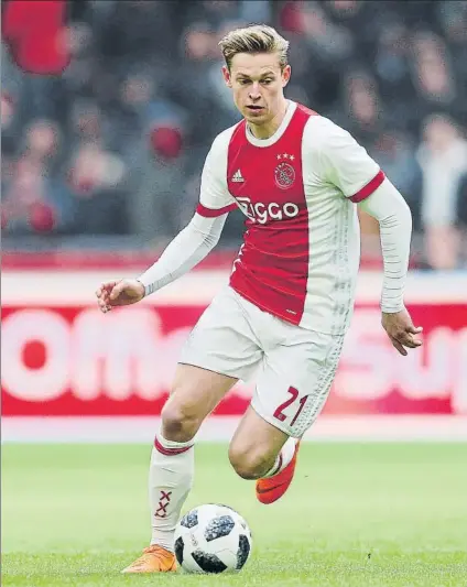  ?? FOTO: GETTY IMAGES ?? Frenkie de Jong (21 años) es otra gran apuesta de presente y futuro que el Barça no quiere dejar escapar este verano