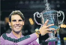  ?? FOTO: INSTAGRAM ?? Rafa Nadal no podrá defender la victoria del año pasado en el US Open