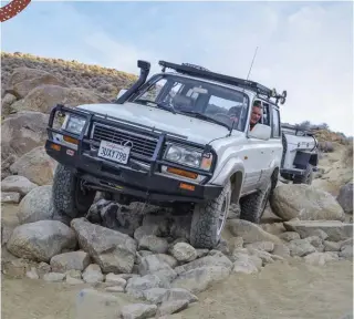  ??  ?? Legendary Land Cruiser off-road capability is a main feature of this overland build.